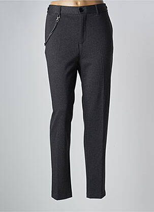 Pantalon chino gris ELORA femme