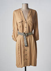 Robe mi-longue beige ELORA pour femme seconde vue