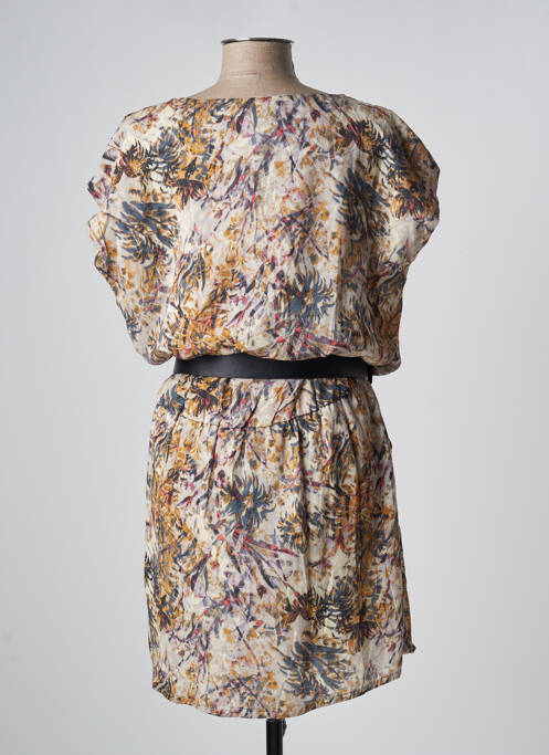 Robe mi-longue beige ELORA pour femme