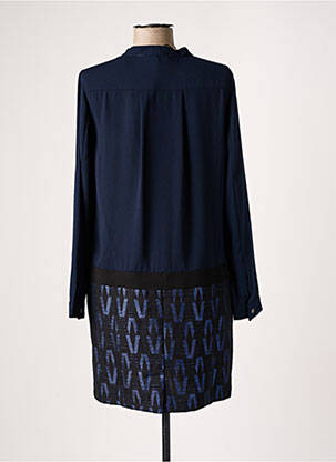 Robe courte manches longues manches longues bleu JUS D'ORANGE femme