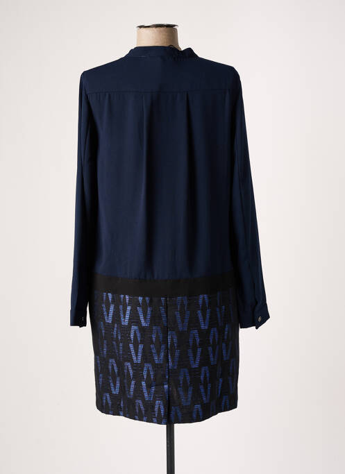 Robe courte manches longues manches longues bleu JUS D'ORANGE femme