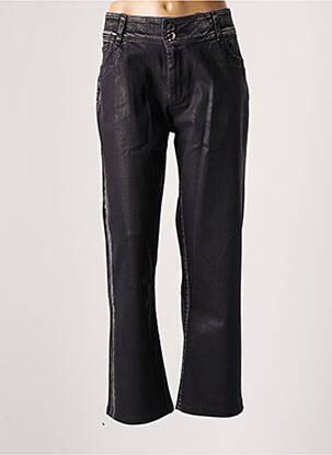 Jeans coupe droite stretch taille normale noir EVA KAYAN femme