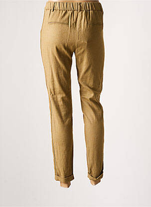 Pantalon 7/8 stretch taille normale beige EVA KAYAN femme