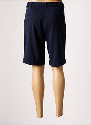 Bermuda taille à pinces taille haute bleu ESPRIT femme