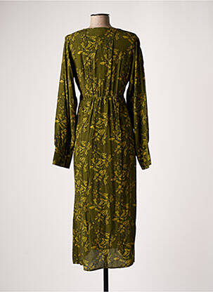 Robe longue manches longues manches longues vert AN' GE femme