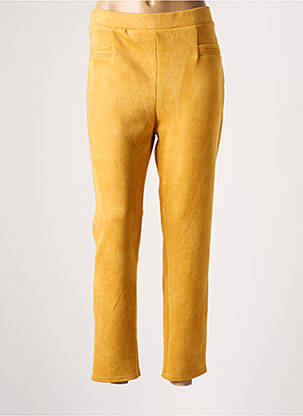 Pantalon 7/8 jaune RENATTO BENE pour femme
