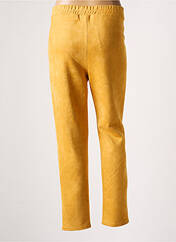 Pantalon 7/8 jaune RENATTO BENE pour femme seconde vue