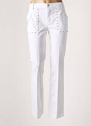 Pantalon droit blanc EVA KAYAN pour femme