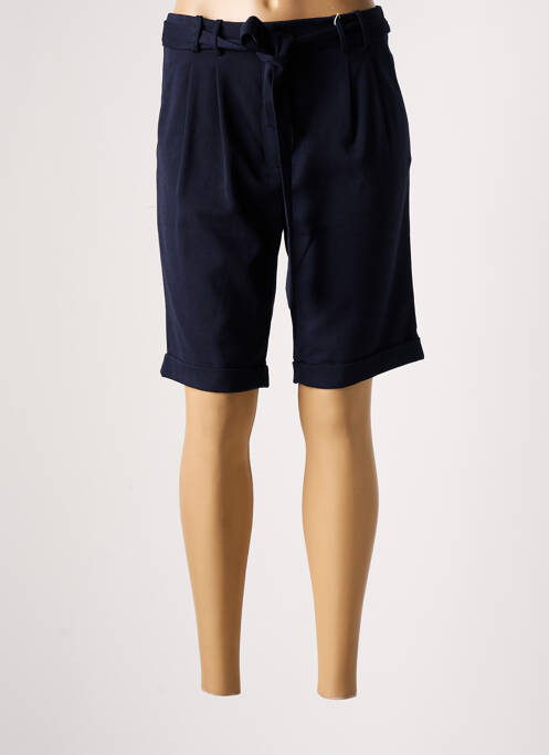Bermuda taille haute taille haute bleu ESPRIT femme