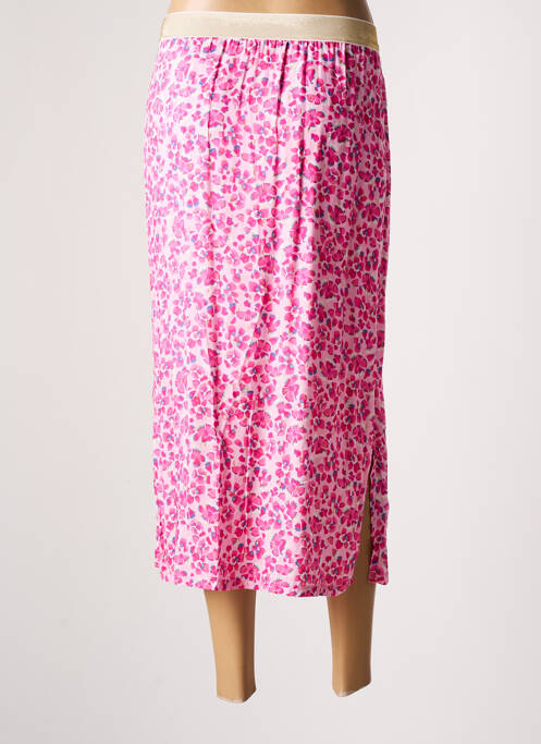 Jupe longue rose SIGNE NATURE pour femme