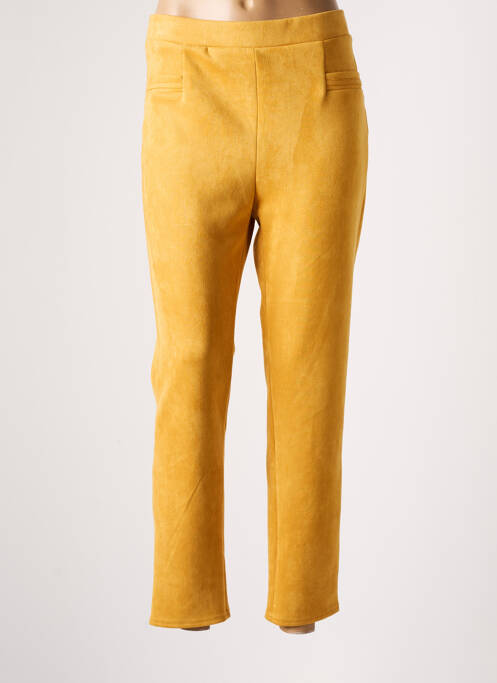 Pantalon 7/8 jaune RENATTO BENE pour femme