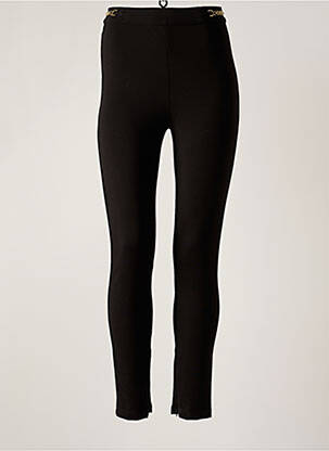 Pantalon slim tissage popeline taille normale noir GUESS femme