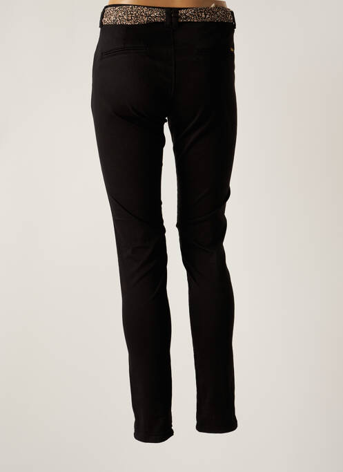 Pantalon chino noir LE TEMPS DES CERISES pour femme