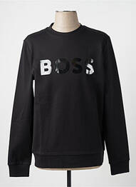 Sweat-shirt sérigraphie floquée manches longues noir HUGO BOSS homme