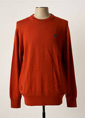 Pull marron RAW-7 pour homme seconde vue