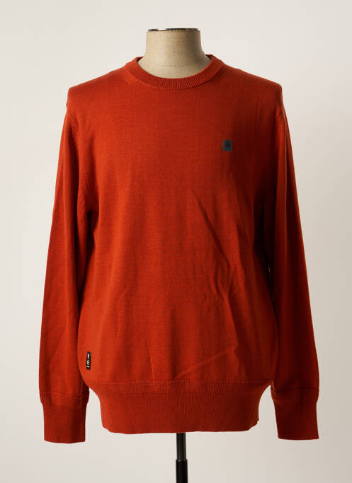Pull marron RAW-7 pour homme