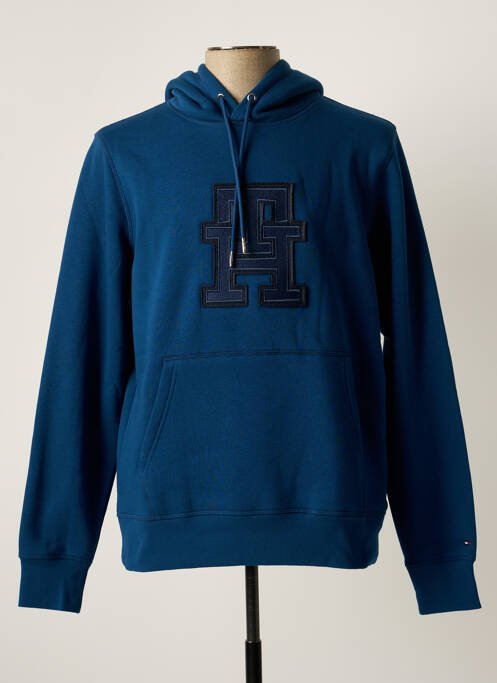 Sweat-shirt à capuche bleu TOMMY HILFIGER pour homme