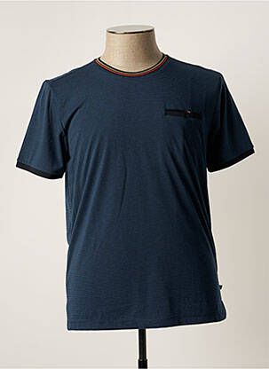T-shirt bleu BENSON & CHERRY pour homme