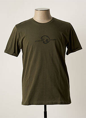 T-shirt vert BENSON & CHERRY pour homme