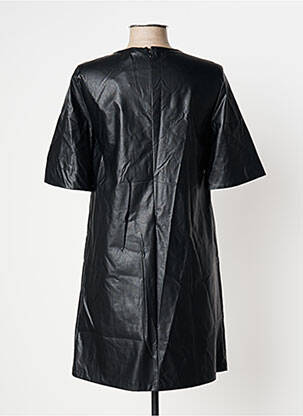 Robe courte fermeture zippée au dos manches courtes noir IMPERIAL femme