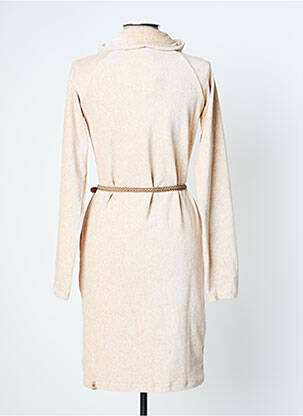 Robe mi-longue manches longues manches longues beige RAGWEAR femme
