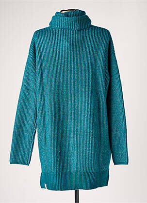 Pull tunique tissage chiné manches longues bleu RAGWEAR femme