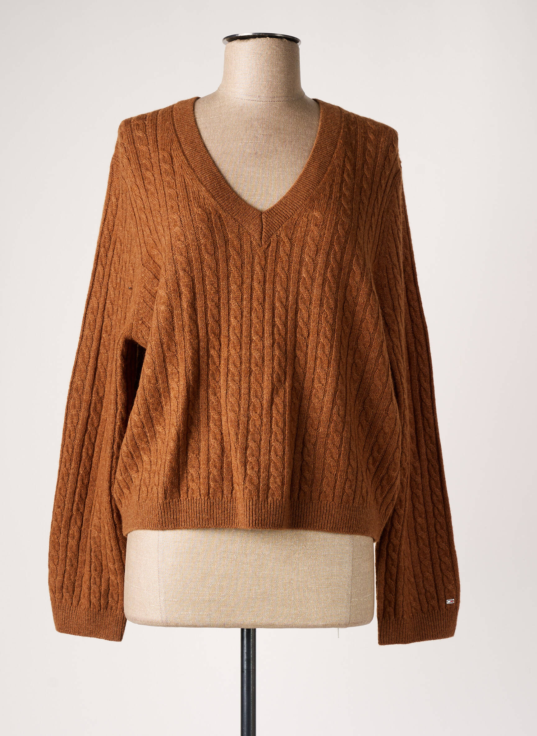 Pull tommy orange femme hotsell