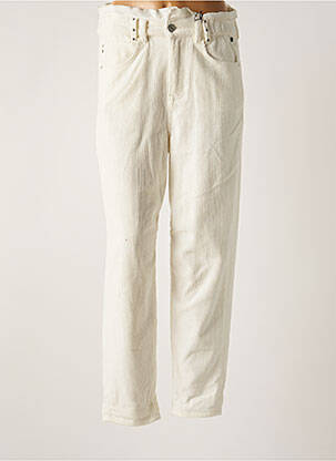 Pantalon droit stretch taille haute blanc FREEMAN T.PORTER femme