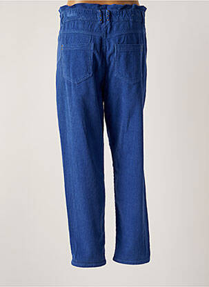 Pantalon droit stretch taille haute bleu FREEMAN T.PORTER femme