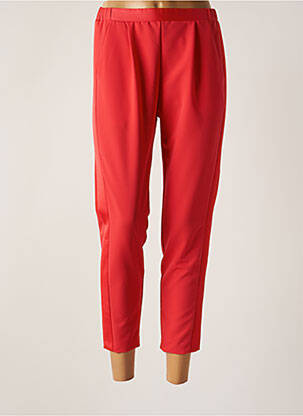 Pantalon 7/8 stretch taille normale rouge IMPERIAL femme