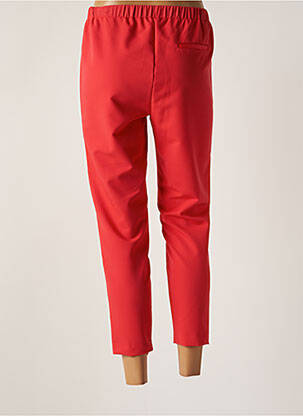 Pantalon 7/8 stretch taille normale rouge IMPERIAL femme