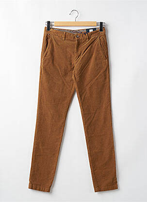 Pantalon slim tissage velours taille normale marron TOMMY HILFIGER homme