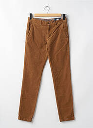 Pantalon slim stretch taille normale marron TOMMY HILFIGER homme