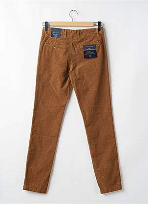Pantalon slim tissage velours taille normale marron TOMMY HILFIGER homme