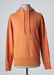 Sweat-shirt à capuche orange CALVIN KLEIN pour homme seconde vue