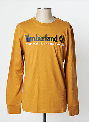 T-shirt jaune TIMBERLAND pour homme