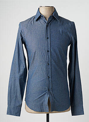 Chemise manches longues manches longues bleu RAW-7 homme