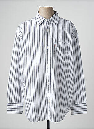 Chemise manches longues imprimé rayures blanc LEVIS homme