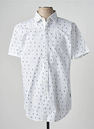 Chemise manches courtes blanc VICTORIO & LUCCHINO pour homme