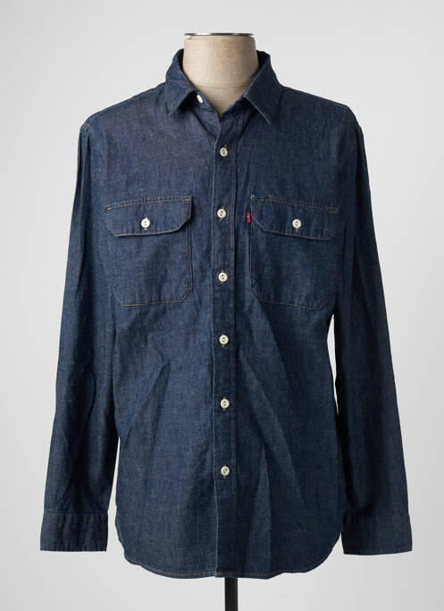 Chemise manches longues bleu LEVIS pour homme