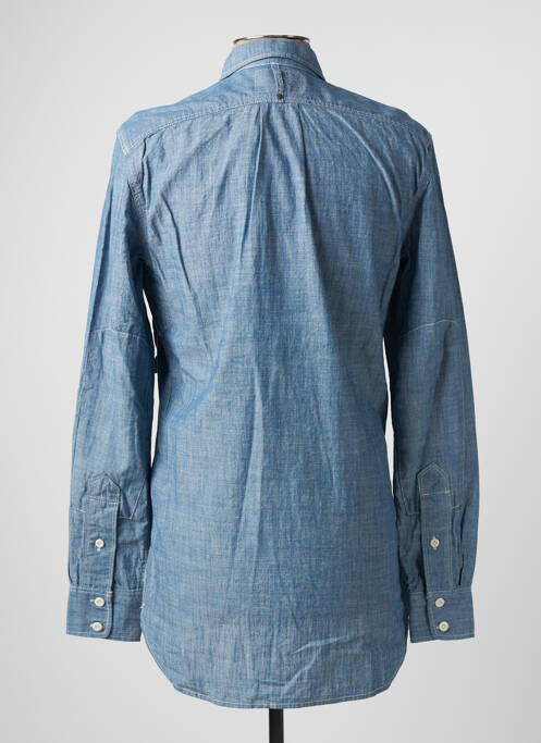 Chemise manches longues bleu RAW-7 pour homme