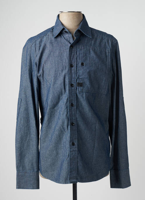 Chemise manches longues bleu RAW-7 pour homme