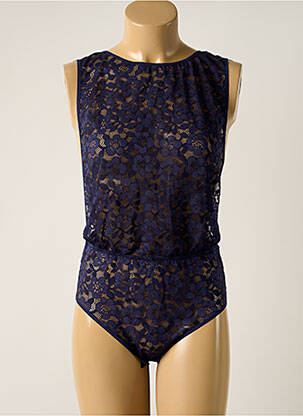 Body lingerie effet matière satinée bleu SIMONE PERELE femme