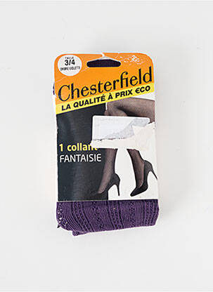 Collants violet CHESTERFIELD pour femme