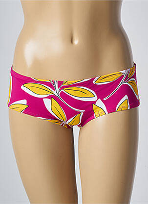 Bas de maillot de bain imprimé fleurs shorty rose AUBADE femme