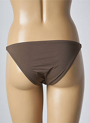 Bas de maillot de bain effet matière satinée culotte vert AUBADE femme