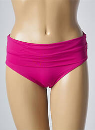 Bas de maillot de bain effet matière satinée culotte rose AUBADE femme