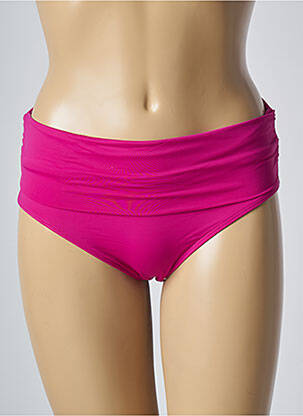 Bas de maillot de bain effet matière satinée culotte rose AUBADE femme