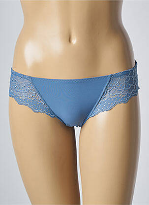 Culotte effet matière satinée bleu SIMONE PERELE femme
