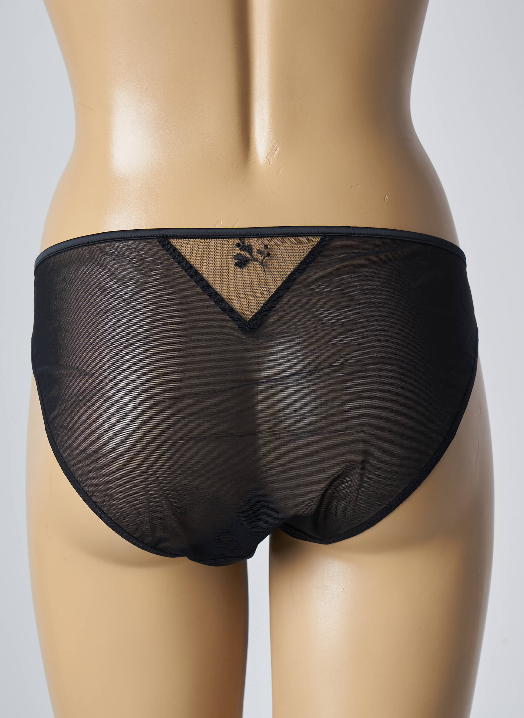 Culotte effet matière satinée noir SIMONE PERELE femme